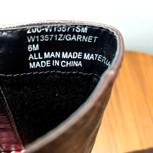 White Mountain Dark Brown Zip Up Heeled Boots With Buckle.  Size 6.  New. - Picture 6 of 11